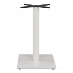 ΒΑΣΗ ΜΕΤΑΛΛΙΚΗ ΛΕΥΚΗ ΜΑΤ 46Χ46Χ72εκ. ΜΕ ΣΤΑΥΡΟ 46Χ46 ΚΑΙ ΡΕΓΟΥΛΑΤΟΡΟΥΣ HM438.02