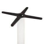 ΒΑΣΗ ΜΕΤΑΛΛΙΚΗ ΛΕΥΚΗ ΜΑΤ 46Χ46Χ72εκ. ΜΕ ΣΤΑΥΡΟ 46Χ46 ΚΑΙ ΡΕΓΟΥΛΑΤΟΡΟΥΣ HM438.02