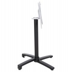 ΒΑΣΗ ΑΛΟΥΜΙΝΙΟΥ ΠΤΥΣΣΟΜΕΝΗ HM459.01 ΜΑΥΡΟ ΜΑΤ 69Χ69Χ73Υεκ. ΜΕ ΣΤΑΥΡΟ 48Χ48εκ.