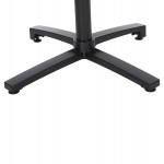 ΒΑΣΗ ΑΛΟΥΜΙΝΙΟΥ ΠΤΥΣΣΟΜΕΝΗ HM459.01 ΜΑΥΡΟ ΜΑΤ 69Χ69Χ73Υεκ. ΜΕ ΣΤΑΥΡΟ 48Χ48εκ.