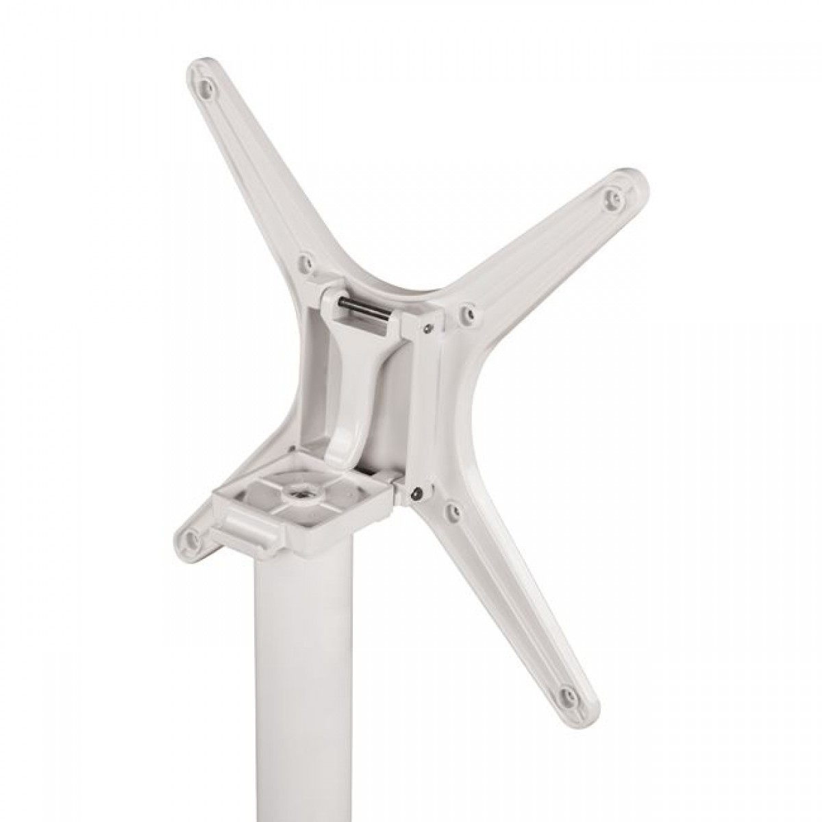 ΒΑΣΗ ΑΛΟΥΜΙΝΙΟΥ HM459.02 ΛΕΥΚΟ ΜΑΤ 69Χ69Χ73Υεκ. ΜΕ ΕΠΙΦΑΝΕΙΑ 48Χ48εκ.