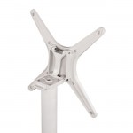 ΒΑΣΗ ΑΛΟΥΜΙΝΙΟΥ HM459.02 ΛΕΥΚΟ ΜΑΤ 69Χ69Χ73Υεκ. ΜΕ ΕΠΙΦΑΝΕΙΑ 48Χ48εκ.