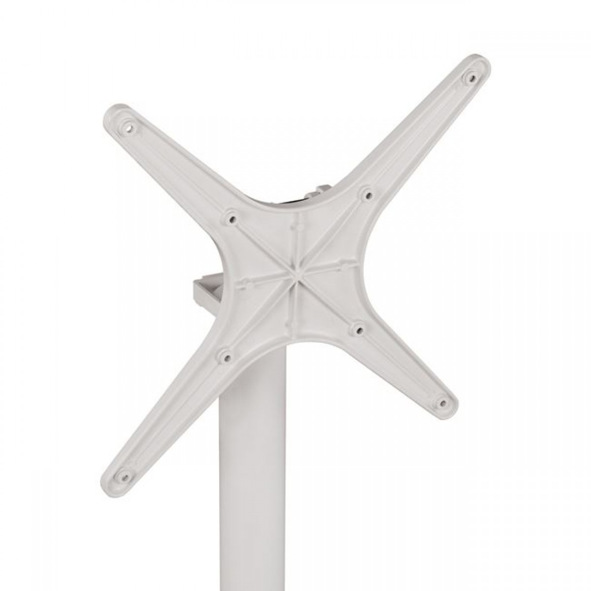 ΒΑΣΗ ΑΛΟΥΜΙΝΙΟΥ HM459.02 ΛΕΥΚΟ ΜΑΤ 69Χ69Χ73Υεκ. ΜΕ ΕΠΙΦΑΝΕΙΑ 48Χ48εκ.