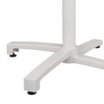 ΒΑΣΗ ΑΛΟΥΜΙΝΙΟΥ HM459.02 ΛΕΥΚΟ ΜΑΤ 69Χ69Χ73Υεκ. ΜΕ ΕΠΙΦΑΝΕΙΑ 48Χ48εκ.