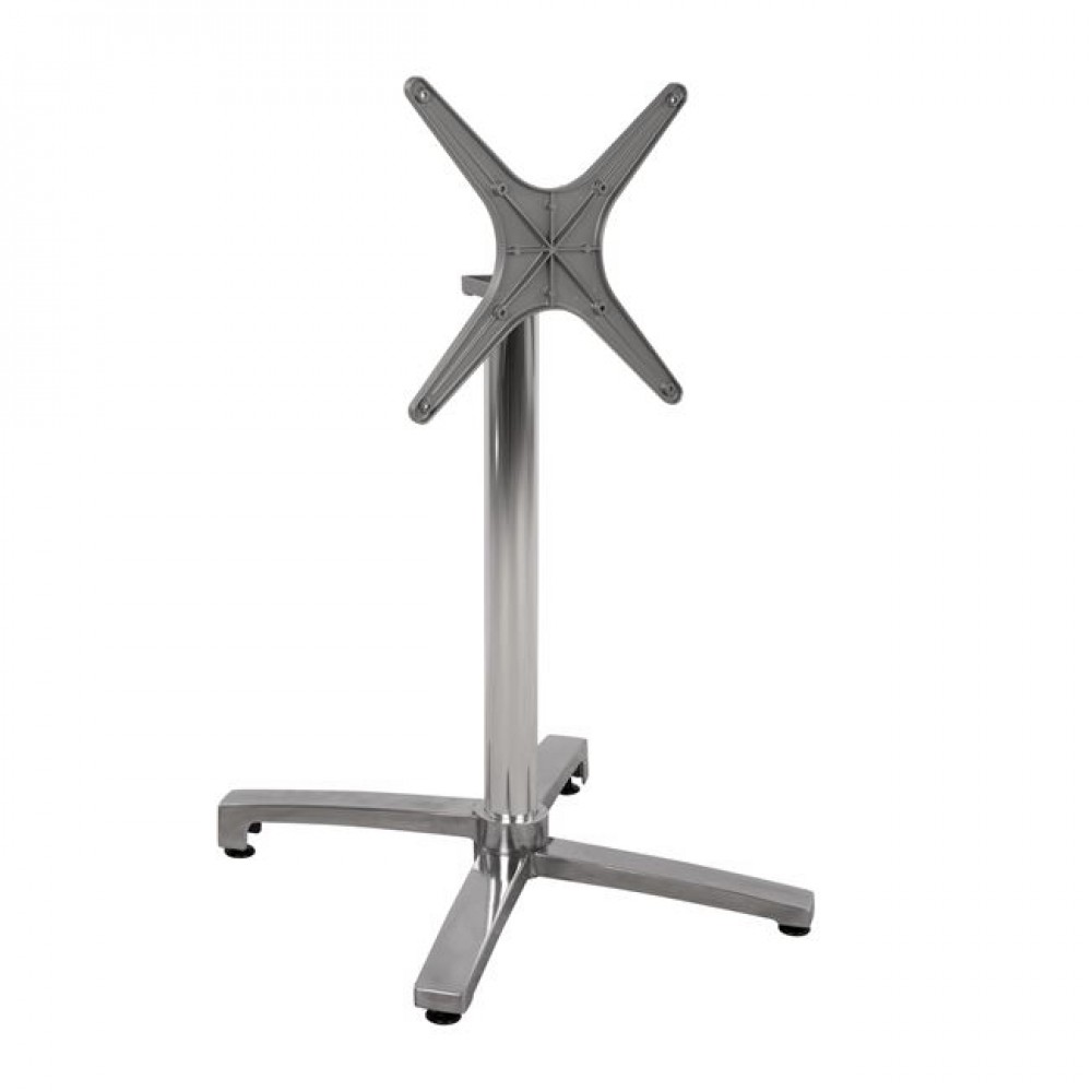 ΒΑΣΗ ΑΛΟΥΜΙΝΙΟΥ ΠΤΥΣΣΟΜΕΝΗ ΧΡΩΜΙΟΥ 69Χ69Χ73Υεκ. ΜΕ ΣΤΑΥΡΟ 48Χ48εκ.HM459.03