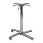 ΒΑΣΗ ΑΛΟΥΜΙΝΙΟΥ ΠΤΥΣΣΟΜΕΝΗ ΧΡΩΜΙΟΥ 69Χ69Χ73Υεκ. ΜΕ ΣΤΑΥΡΟ 48Χ48εκ.HM459.03