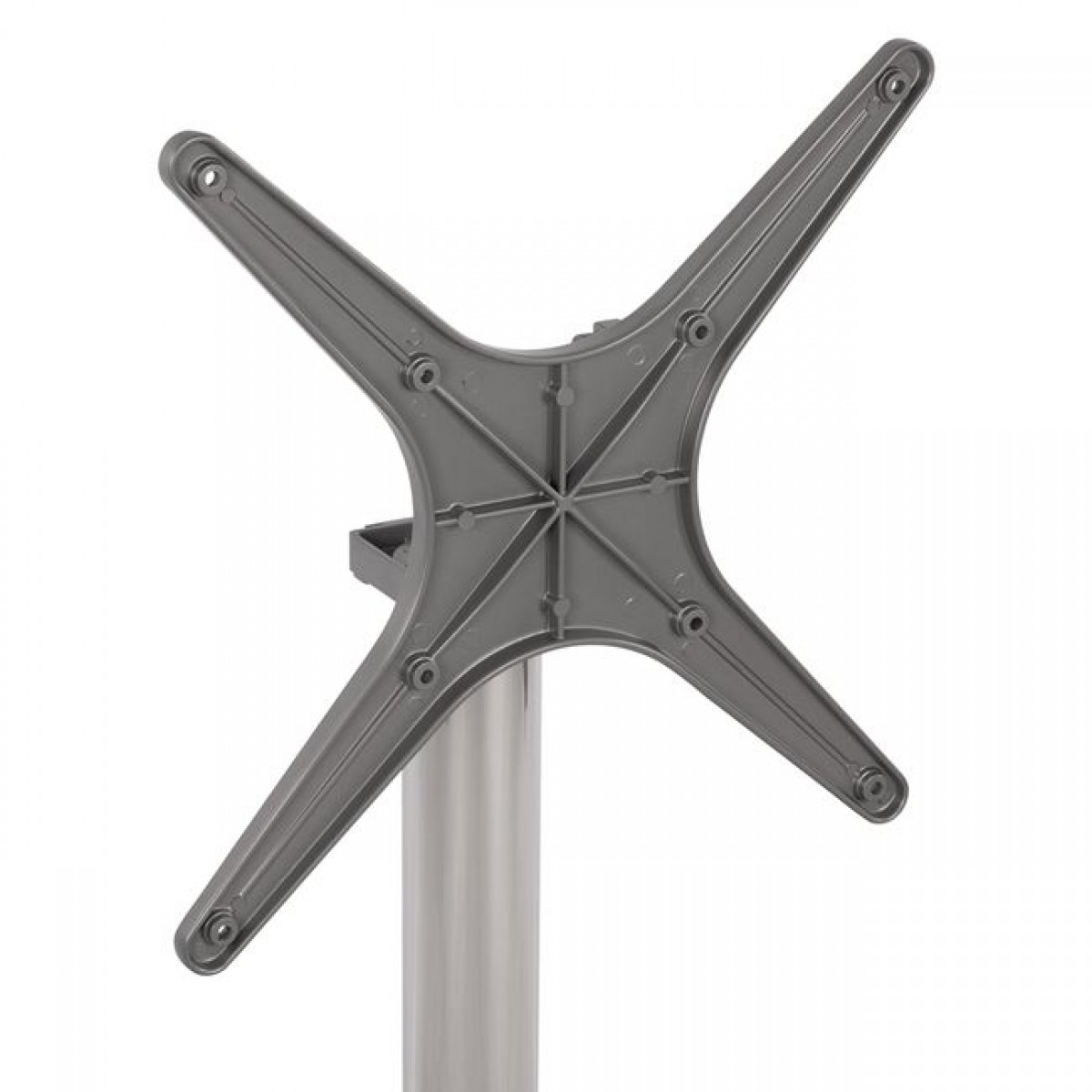 ΒΑΣΗ ΑΛΟΥΜΙΝΙΟΥ ΠΤΥΣΣΟΜΕΝΗ ΧΡΩΜΙΟΥ 69Χ69Χ73Υεκ. ΜΕ ΣΤΑΥΡΟ 48Χ48εκ.HM459.03