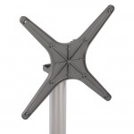 ΒΑΣΗ ΑΛΟΥΜΙΝΙΟΥ ΠΤΥΣΣΟΜΕΝΗ ΧΡΩΜΙΟΥ 69Χ69Χ73Υεκ. ΜΕ ΣΤΑΥΡΟ 48Χ48εκ.HM459.03