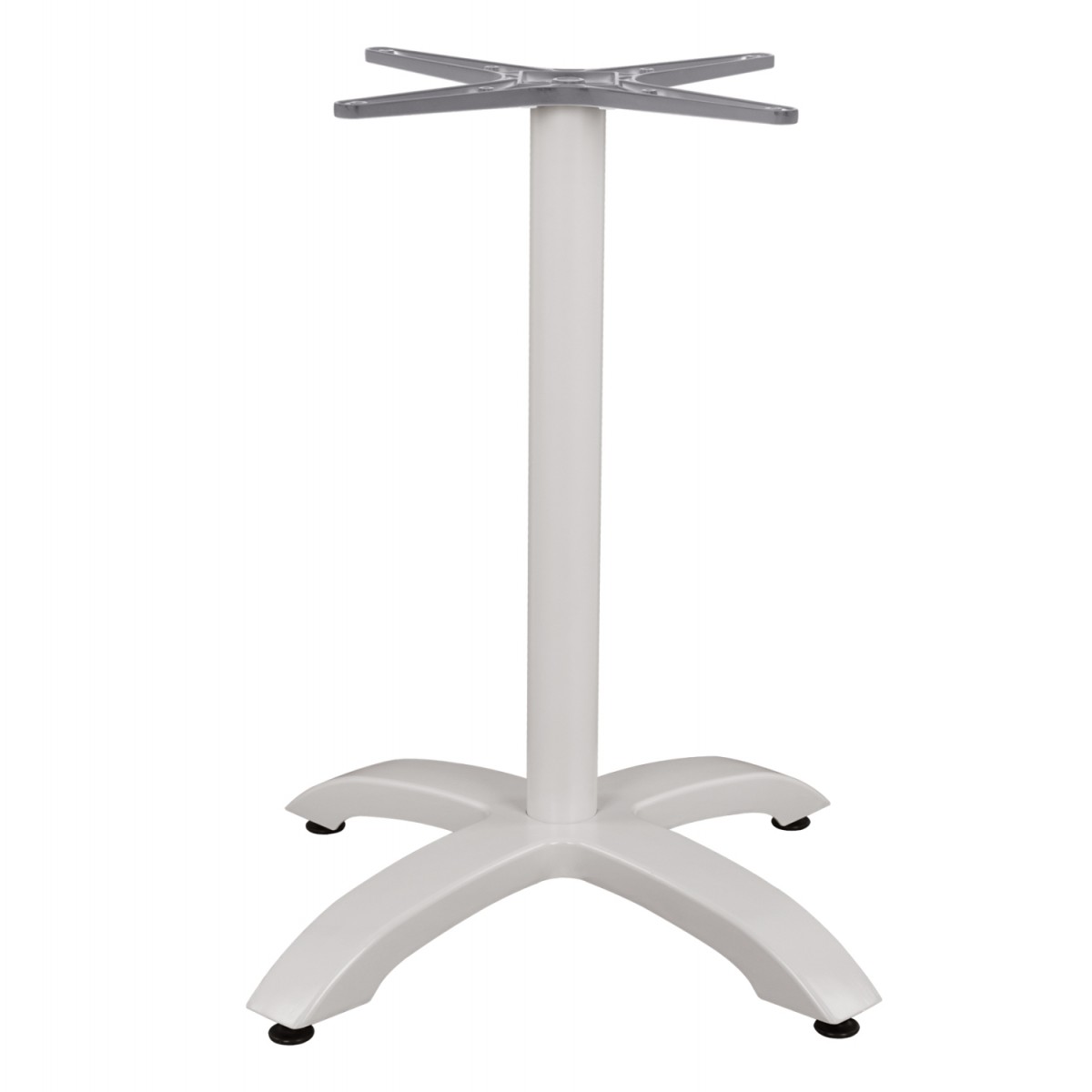 ΒΑΣΗ ΑΛΟΥΜΙΝΙΟΥ HM460.02 ΛΕΥΚΗ ΜΑΤ 66Χ66Χ72Υεκ. ΜΕ ΣΤΑΥΡΟ 48Χ48εκ.