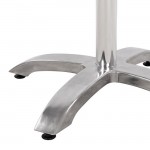 ΒΑΣΗ ΑΛΟΥΜΙΝΙΟΥ HM460.03 ΧΡΩΜΙΟΥ 66Χ66Χ72Υεκ. ΜΕ ΣΤΑΥΡΟ 48Χ48εκ.