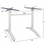 ΒΑΣΗ ΑΛΟΥΜΙΝΙΟΥ ΔΙΣΤΗΛΗ HM461.02 ΛΕΥΚΗ 78,5Χ60Χ73Υ εκ.