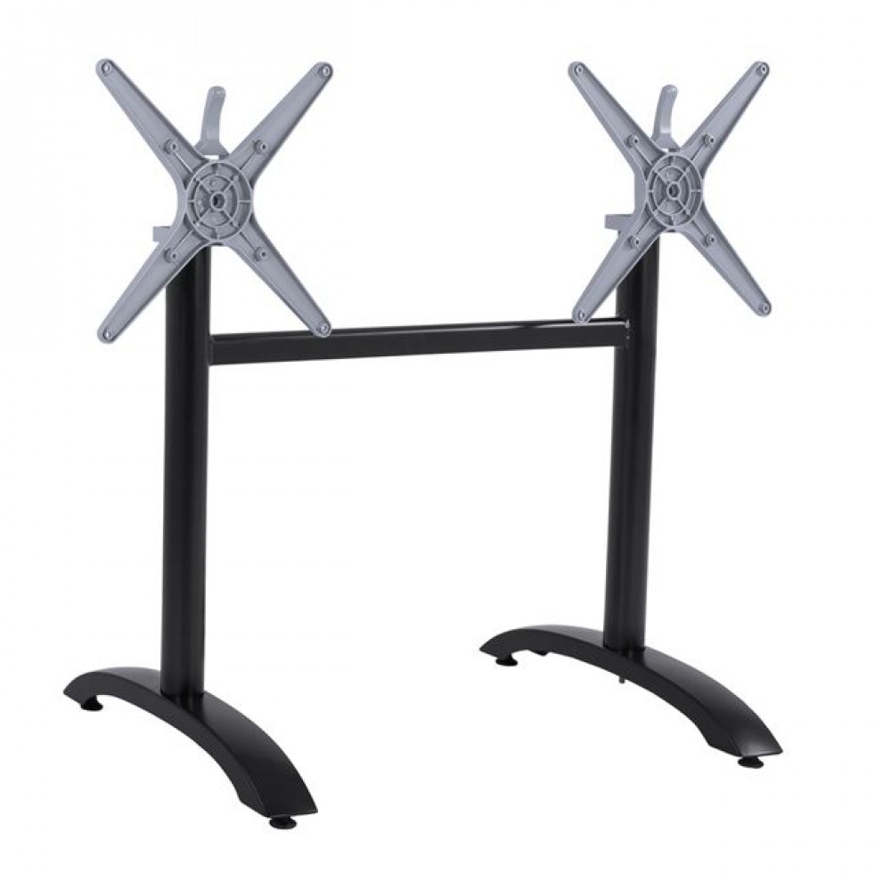 ΒΑΣΗ ΑΛΟΥΜΙΝΙΟΥ ΔΙΣΤΗΛΗ HM468.01 ΜΑΥΡΟ ΜΑΤ 78X59,5X73Υ εκ.