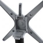 ΒΑΣΗ ΑΛΟΥΜΙΝΙΟΥ ΔΙΣΤΗΛΗ HM468.01 ΜΑΥΡΟ ΜΑΤ 78X59,5X73Υ εκ.