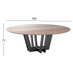 ΒΑΣΗ ΤΡΑΠΕΖΙΟΥ ΜΕΤΑΛΙΚΗ ΜΑΥΡΗ TS882 ΓΙΑ ΕΠΙΦΑΝΕΙΑ Φ150