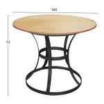 ΒΑΣΗ ΤΡΑΠΕΖΙΟΥ ΜΑΥΡΗ ΜΕΤΑΛΛΙΚΗ TS904 Φ70x103 εκ. ΓΙΑ ΕΠΙΦΑΝΕΙΑ Φ120 εκ.