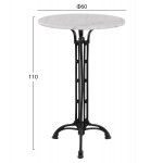 ΤΡΑΠΕΖΙ ΣΤΑΝΤ AR BRIELLE ΜΕ 3ΝΥΧΗ ΒΑΣΗ ΑΠΟ ΜΑΝΤΕΜΙ HM5890 ΜΕ ΜΑΡΜΑΡΟ Φ60x110Υ εκ.