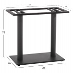 ΒΑΣΗ ΤΡΑΠΕΖΙΟΥ ΜΕΤΑΛΛΙΚΗ ΔΙΠΛΗ ΓΚΡΙ ΜΑΤ ΜΕ ΡΕΓΟΥΛΑΤΟΡΟΥΣ HM435.20 80Χ40Χ72Υεκ.