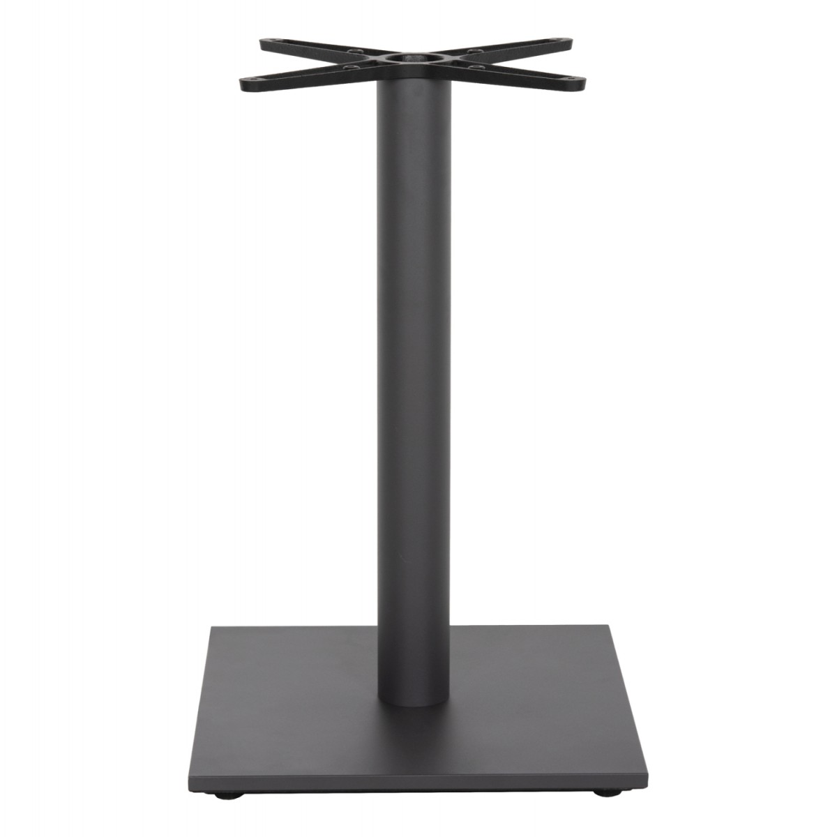 ΒΑΣΗ ΤΡΑΠΕΖΙΟΥ ΜΕΤΑΛΛΙΚΗ ΓΚΡΙ ΜΑΤ 46Χ46Χ72Yεκ. ΜΕ ΣΤΑΥΡΟ 46Χ46 ΚΑΙ ΡΕΓΟΥΛΑΤΟΡΟΥΣ HM438.20