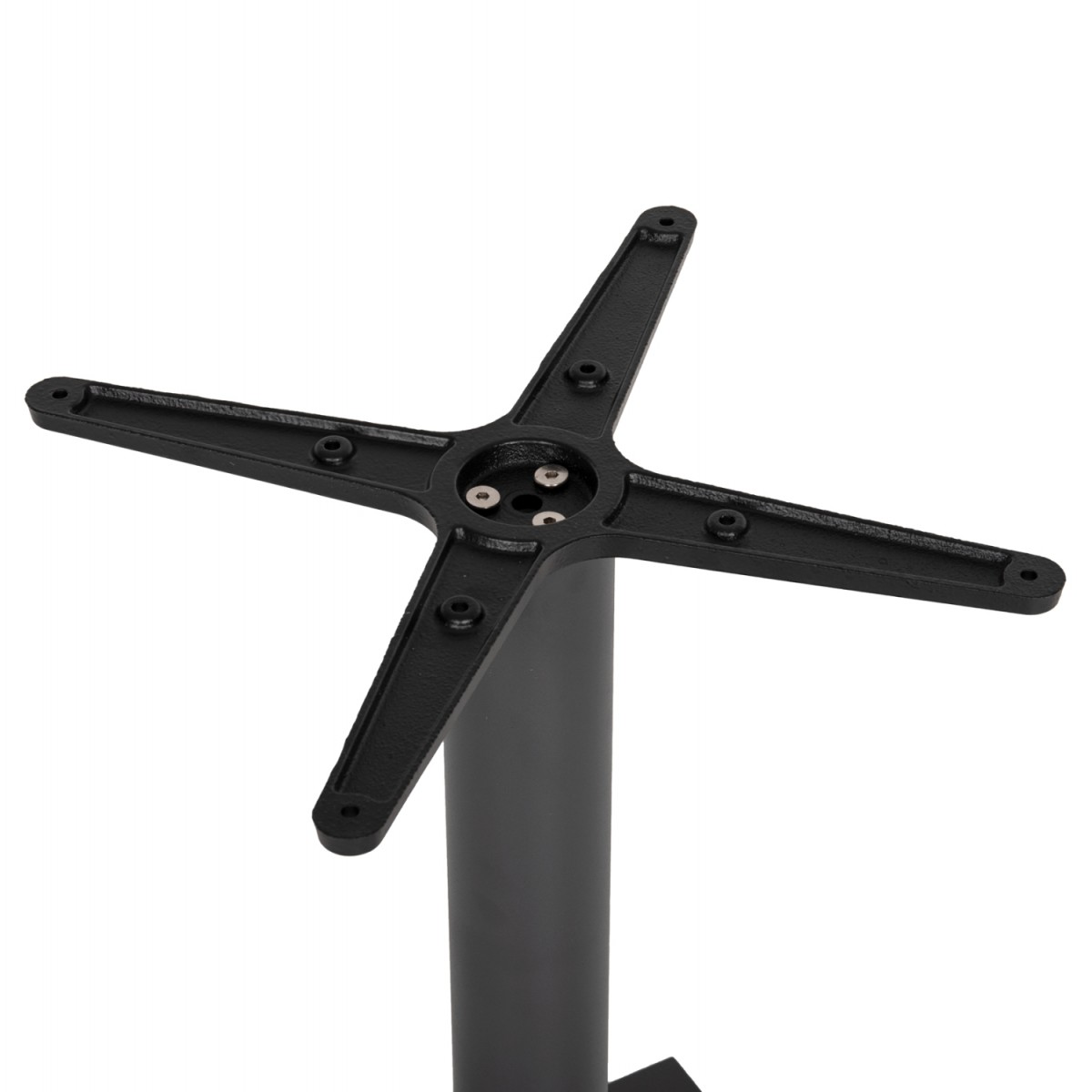 ΒΑΣΗ ΤΡΑΠΕΖΙΟΥ ΜΕΤΑΛΛΙΚΗ ΓΚΡΙ ΜΑΤ 46Χ46Χ72Yεκ. ΜΕ ΣΤΑΥΡΟ 46Χ46 ΚΑΙ ΡΕΓΟΥΛΑΤΟΡΟΥΣ HM438.20