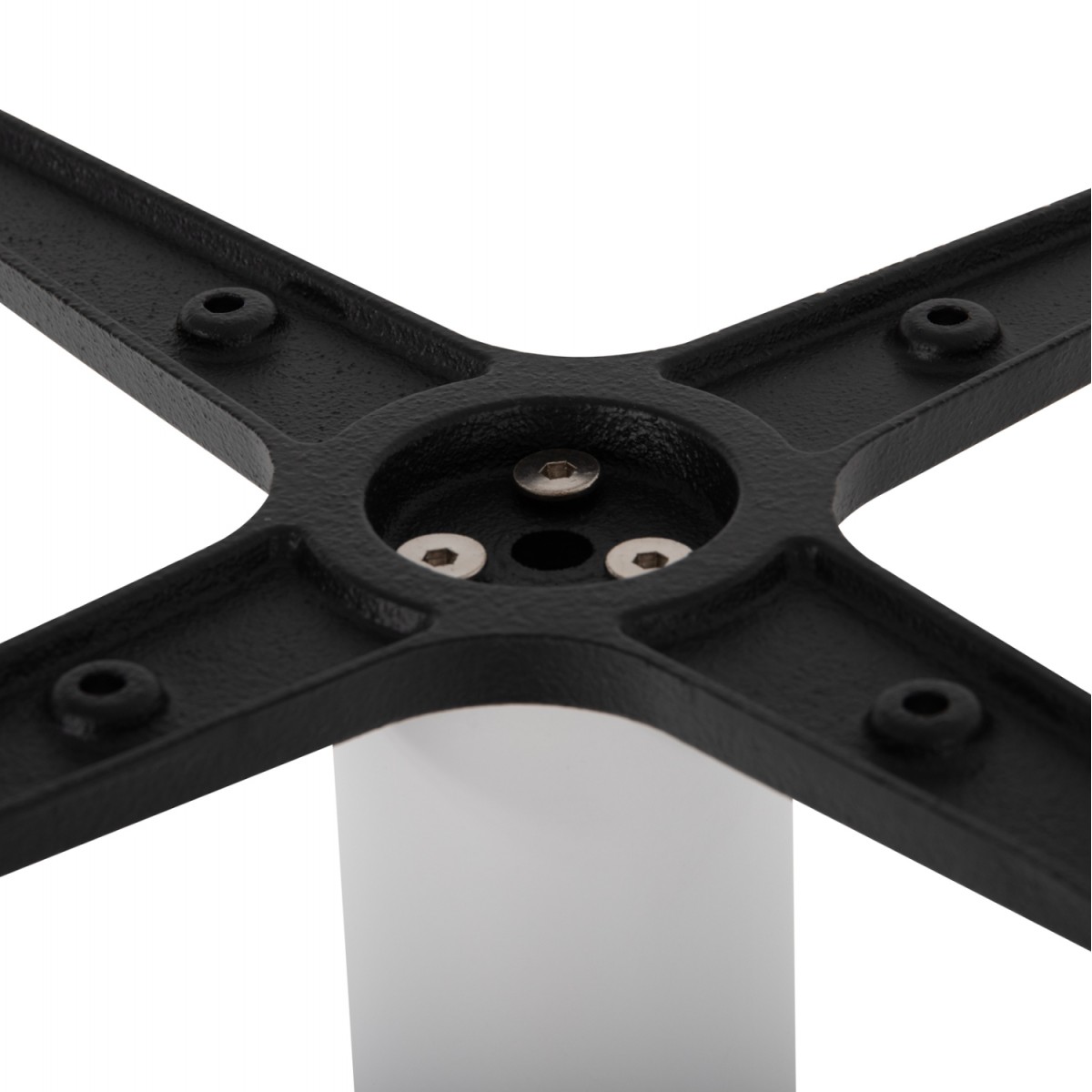 ΒΑΣΗ ΜΠΑΡ ΜΕΤΑΛΛΙΚΗ ΛΕΥΚΗ ΜΑΤ 46Χ46Χ108Yεκ. ΜΕ ΡΕΓΟΥΛΑΤΟΡΟΥΣ HM439.02