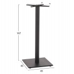 ΒΑΣΗ ΤΡΑΠΕΖΙΟΥ ΜΠΑΡ ΜΕΤΑΛΛΙΚΗ ΓΚΡΙ ΜΑΤ 46Χ46Χ108Yεκ. ΜΕ ΡΕΓΟΥΛΑΤΟΡΟΥΣ HM439.20