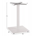 ΒΑΣΗ ΤΡΑΠΕΖΙΟΥ ΑΛΟΥΜΙΝΙΟΥ ΛΕΥΚΟ ΜΑΤ HM475.02 ΣΤΑΥΡΟΣ 46Χ46εκ 46Χ46Χ72Υεκ.