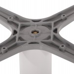 ΒΑΣΗ ΤΡΑΠΕΖΙΟΥ ΑΛΟΥΜΙΝΙΟΥ ΛΕΥΚΟ ΜΑΤ HM475.02 ΣΤΑΥΡΟΣ 46Χ46εκ 46Χ46Χ72Υεκ.