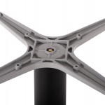 ΒΑΣΗ ΤΡΑΠΕΖΙΟΥ ΑΛΟΥΜΙΝΙΟΥ ΣΤΡΟΓΓΥΛΗ ΓΚΡΙ HM476.20 ΣΤΑΥΡΟΣ 48Χ48εκ Φ45Χ72Υεκ.