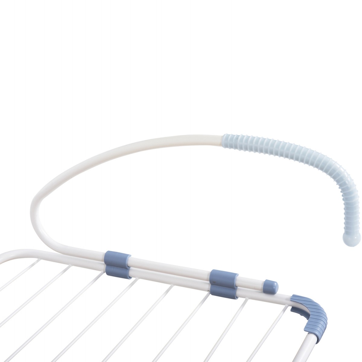 ΑΠΛΩΣΤΡΑ ΑΛΟΥΜΙΝΙΟΥ ΚΡΕΜΑΣΤΗ HM12166 ΛΕΥΚΗ ΜΕ ΜΗΚΟΣ ΑΠΛΩΜΑΤΟΣ 10m- 107x3x55εκ