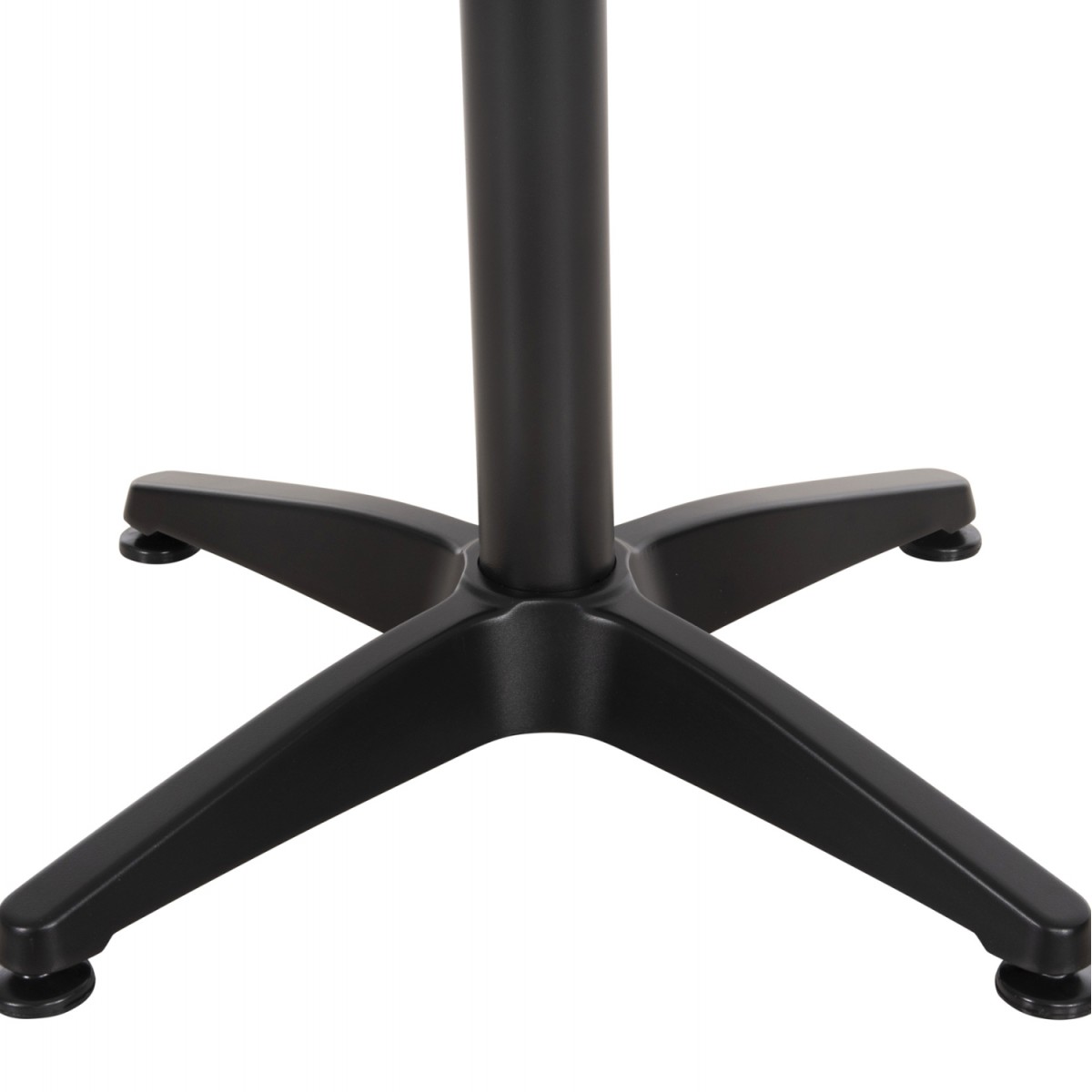 ΒΑΣΗ ΜΠΑΡ ΑΛΟΥΜΙΝΙΟΥ 4ΝΥΧΗ 66X66X109Υεκ. ΜΕ ΣΤΑΥΡΟ 44x44εκ. HM450.03 ΜΑΥΡΗ