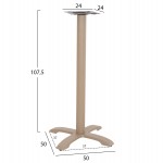 ΒΑΣΗ ΤΡΑΠΕΖΙΟΥ ΜΠΑΡ ΑΠΟ ΜΕΤΑΛΛΟ/ΜΑΝΤΕΜΙ HM417.25 ΚΑΠΟΥΤΣΙΝΟ 62x62x108Υεκ.
