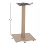 ΒΑΣΗ ΤΡΑΠΕΖΙΟΥ ΑΠΟ ΜΕΤΑΛΛΟ HM421.25 ΚΑΠΟΥΤΣΙΝΟ 40x40x72Υεκ.