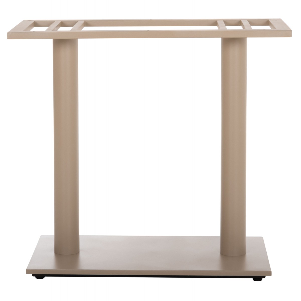 ΒΑΣΗ ΤΡΑΠΕΖΙΟΥ ΜΕΤΑΛΛΙΚΗ ΔΙΠΛΗ HM435.25 ΚΑΠΟΥΤΣΙΝΟ ΜΑΤ ΜΕ ΡΕΓΟΥΛΑΤΟΡΟΥΣ 80Χ40Χ72Υεκ.