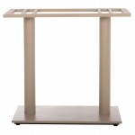 ΒΑΣΗ ΤΡΑΠΕΖΙΟΥ ΜΕΤΑΛΛΙΚΗ ΔΙΠΛΗ HM435.25 ΚΑΠΟΥΤΣΙΝΟ ΜΑΤ ΜΕ ΡΕΓΟΥΛΑΤΟΡΟΥΣ 80Χ40Χ72Υεκ.