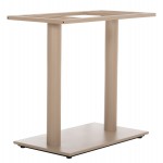 ΒΑΣΗ ΤΡΑΠΕΖΙΟΥ ΜΕΤΑΛΛΙΚΗ ΔΙΠΛΗ HM435.25 ΚΑΠΟΥΤΣΙΝΟ ΜΑΤ ΜΕ ΡΕΓΟΥΛΑΤΟΡΟΥΣ 80Χ40Χ72Υεκ.