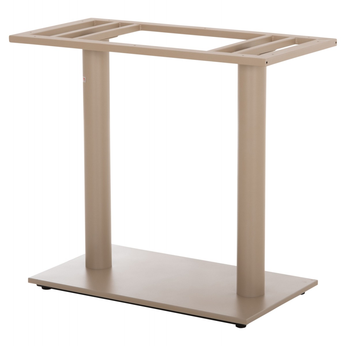 ΒΑΣΗ ΤΡΑΠΕΖΙΟΥ ΜΕΤΑΛΛΙΚΗ ΔΙΠΛΗ HM435.25 ΚΑΠΟΥΤΣΙΝΟ ΜΑΤ ΜΕ ΡΕΓΟΥΛΑΤΟΡΟΥΣ 80Χ40Χ72Υεκ.