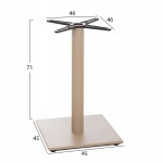 ΒΑΣΗ ΤΡΑΠΕΖΙΟΥ HM438.25 ΜΕΤΑΛΛΟ ΚΑΠΟΥΤΣΙΝΟ ΜΑΤ-ΡΕΓΟΥΛΑΤΟΡΟΙ 46x46x72Yεκ.