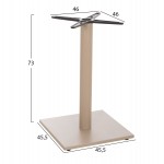 ΒΑΣΗ ΤΡΑΠΕΖΙΟΥ ΑΛΟΥΜΙΝΙΟΥ HM475.25 ΚΑΠΟΥΤΣΙΝΟ 46x46x72Υεκ. ΣΤΑΥΡΟΣ 46Χ46εκ