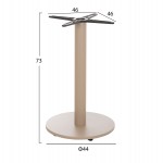 ΒΑΣΗ ΤΡΑΠΕΖΙΟΥ ΑΛΟΥΜΙΝΙΟΥ ΣΤΡΟΓΓΥΛΗ ΚΑΠΟΥΤΣΙΝΟ HM476.25 ΣΤΑΥΡΟΣ 48Χ48εκ Φ45Χ72Υεκ.