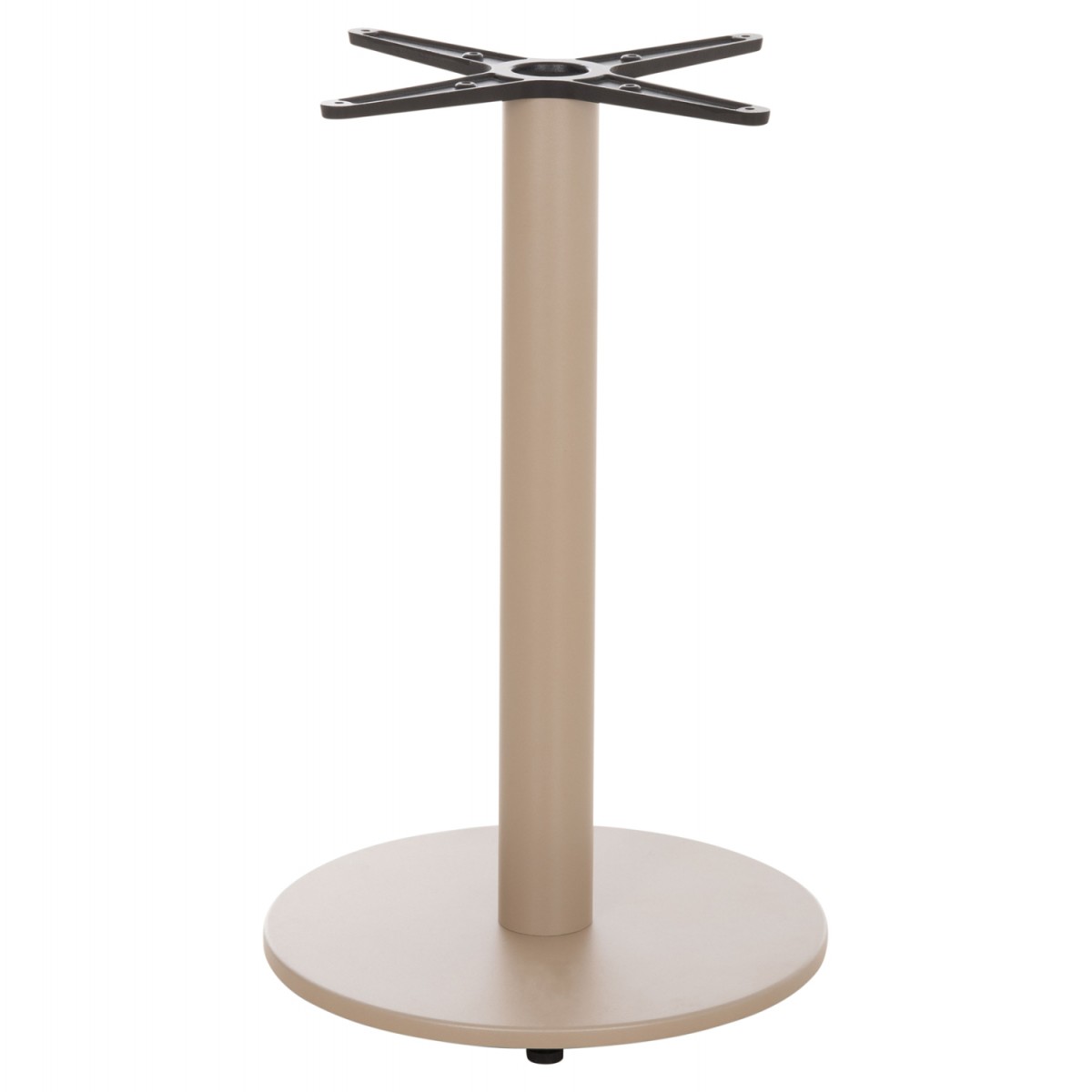 ΒΑΣΗ ΤΡΑΠΕΖΙΟΥ ΑΛΟΥΜΙΝΙΟΥ ΣΤΡΟΓΓΥΛΗ ΚΑΠΟΥΤΣΙΝΟ HM476.25 ΣΤΑΥΡΟΣ 48Χ48εκ Φ45Χ72Υεκ.