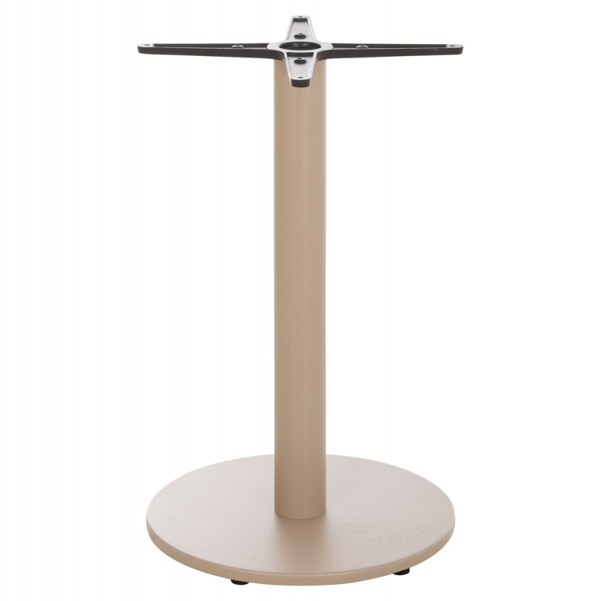 ΒΑΣΗ ΤΡΑΠΕΖΙΟΥ ΑΛΟΥΜΙΝΙΟΥ ΣΤΡΟΓΓΥΛΗ ΚΑΠΟΥΤΣΙΝΟ HM476.25 ΣΤΑΥΡΟΣ 48Χ48εκ Φ45Χ72Υεκ.