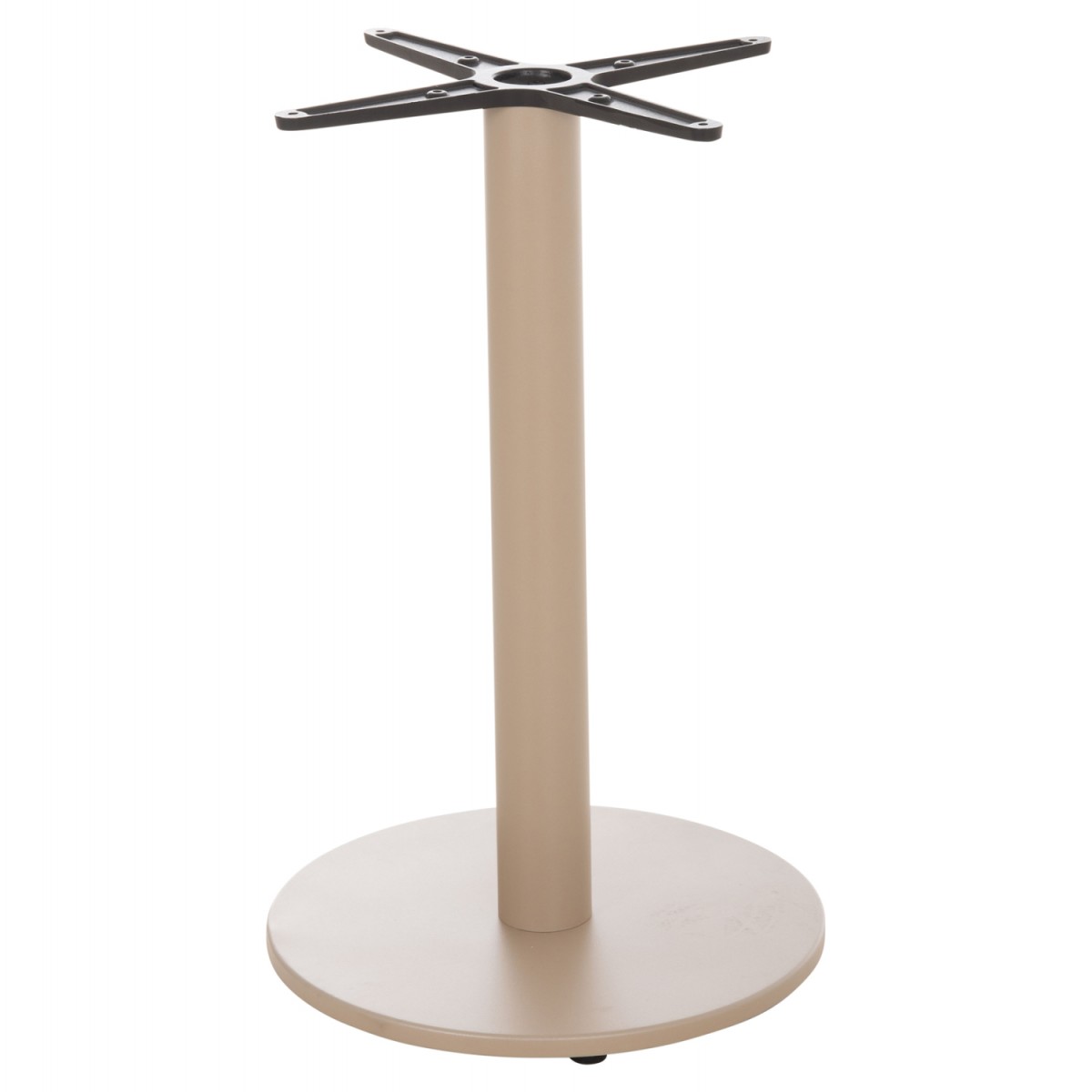 ΒΑΣΗ ΤΡΑΠΕΖΙΟΥ ΑΛΟΥΜΙΝΙΟΥ ΣΤΡΟΓΓΥΛΗ ΚΑΠΟΥΤΣΙΝΟ HM476.25 ΣΤΑΥΡΟΣ 48Χ48εκ Φ45Χ72Υεκ.