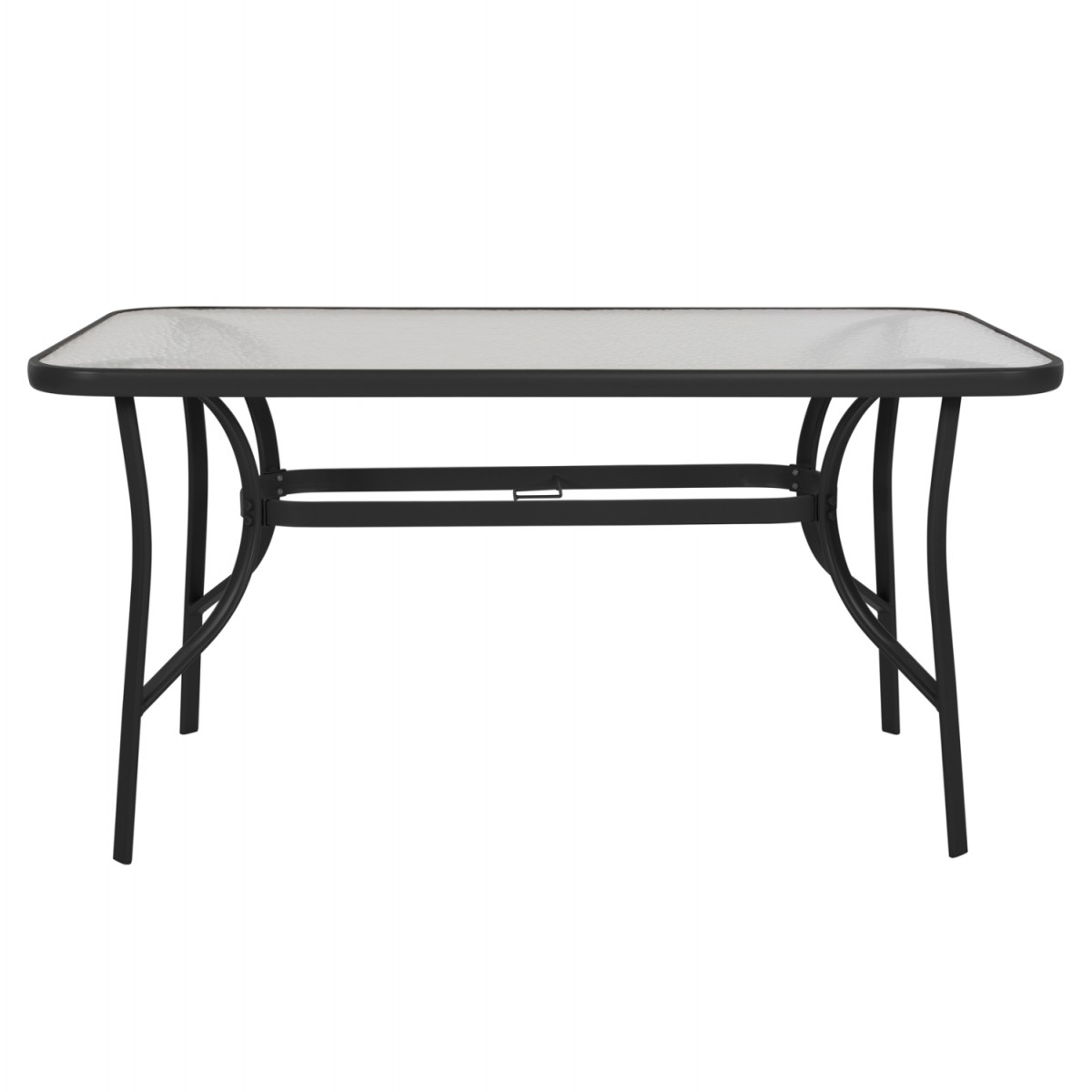 ΤΡΑΠΕΖΙ BRUNO HM5106.03 ΜΑΥΡΟ ΜΕΤΑΛΛΙΚΟ ΜΕ ΓΥΑΛΙΝΗ ΕΠΙΦΑΝΕΙΑ 140Χ80Χ72Υεκ