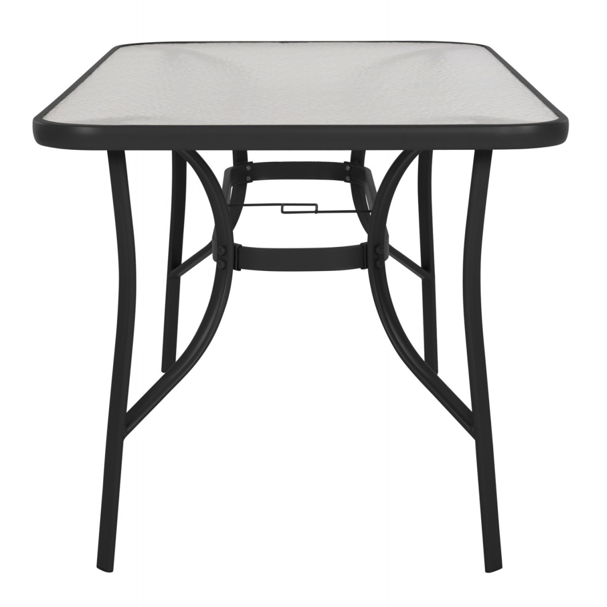 ΤΡΑΠΕΖΙ BRUNO HM5106.03 ΜΑΥΡΟ ΜΕΤΑΛΛΙΚΟ ΜΕ ΓΥΑΛΙΝΗ ΕΠΙΦΑΝΕΙΑ 140Χ80Χ72Υεκ