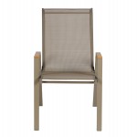 ΠΟΛΥΘΡΟΝΑ ΕΞ.ΧΩΡΟΥ LEONE HM6429.04 ΜΕΤΑΛΛΙΚΗ ΣΑΜΠΑΝΙ--TEXTILENE ΣΑΜΠΑΝΙ 54x74x91Υεκ