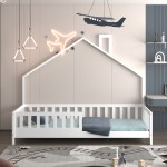 ΚΡΕΒΑΤΙ ΠΑΙΔΙΚΟ HOUSER HM740.03 τ.MONTESSORI ΞΥΛΟ ΠΕΥΚΟ ΛΕΥΚΟ--ΓΙΑ 190x90εκ