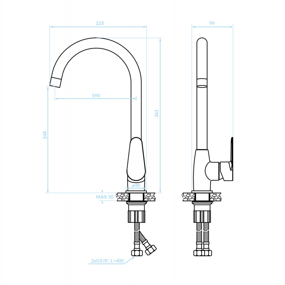 ΨΗΛΗ ΜΠΑΤΑΡΙΑ ΚΟΥΖΙΝΑΣ ΠΑΓΚΟΥ HM4864 ΧΡΩΜΙΟΥ-- 36,1Υεκ.