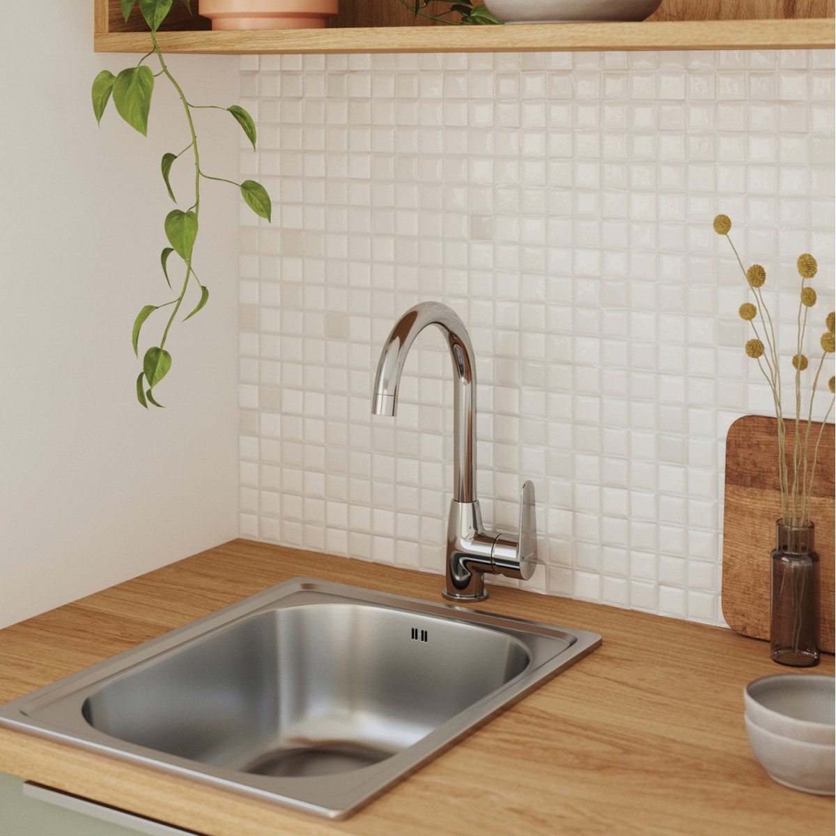 ΨΗΛΗ ΜΠΑΤΑΡΙΑ ΚΟΥΖΙΝΑΣ ΠΑΓΚΟΥ HM4864 ΧΡΩΜΙΟΥ-- 36,1Υεκ.