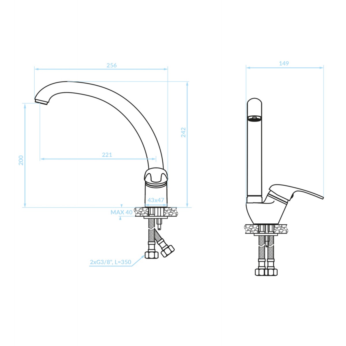 ΜΠΑΤΑΡΙΑ ΚΟΥΖΙΝΑΣ ΠΑΓΚΟΥ HM4868.03 ΜΕΣΑΙΟ ΥΨΟΣ-ΜΑΥΡΟ--25.6x14.9x24.2Υεκ
