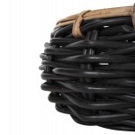 ΚΑΛΑΘΙ ΔΑΠΕΔΟΥ POTTS HM4378 ΜΑΥΡO&ΦΥΣΙΚΟ ΧΡΩΜΑ- CL RATTAN Φ62x36Yεκ.